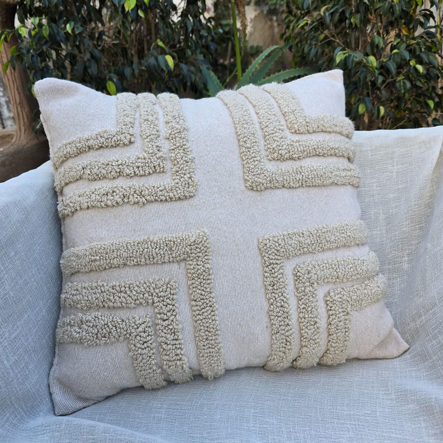 Cotton cushion cover - Moroccan handmade pillow cover