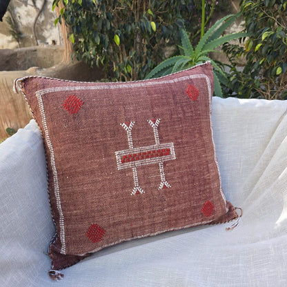 Cushion cover - Cactus Silk - Moroccan handmade pillow cover