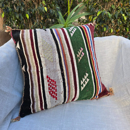 Velvet handmade cushion cover - Moroccan Berber pillow cover