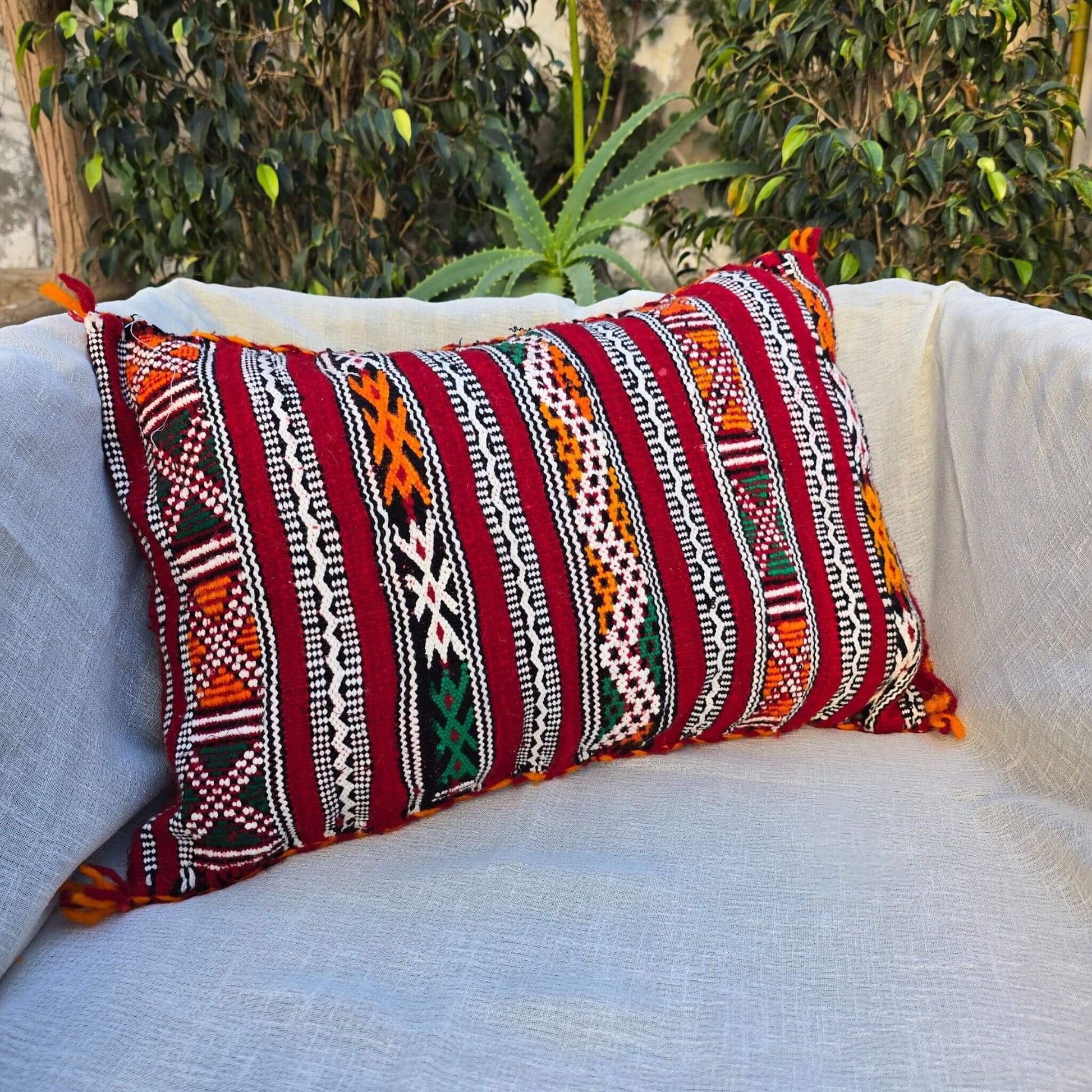 Wool Berber Cushiono Cover - Handmade pillow cover