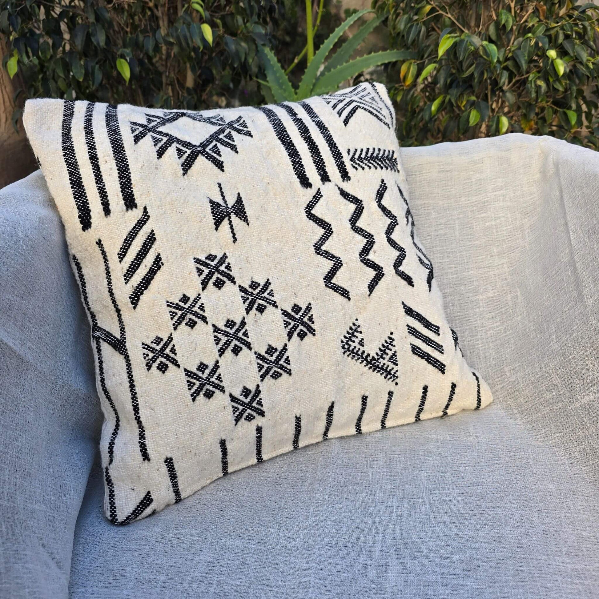 Wool Cushion Cover - Handmade pillow cover